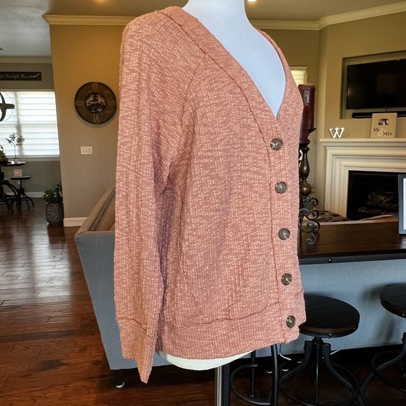 Turo By Vince Camuto Cardigan Sweater Women's Size XXL Button Front Textured 2XL - Picture 9 of 15